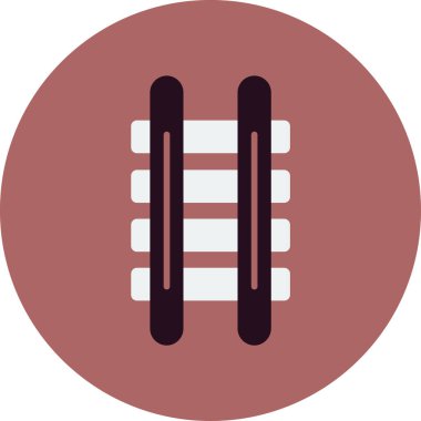 Demiryolu simgesi vektör illüstrasyonu