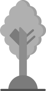 Ağaç. Web simgesi basit illüstrasyon 