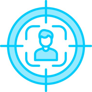 hedef simge, vektör illüstrasyonu basit tasarım