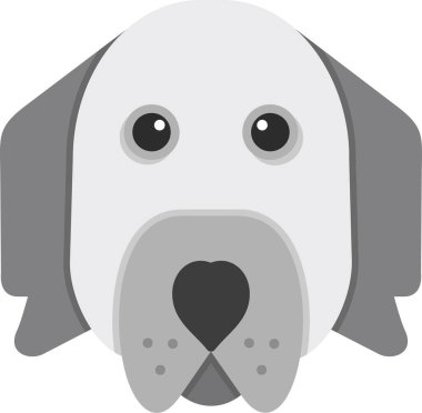 köpek English Cocker simgesi, vektör illüstrasyonu