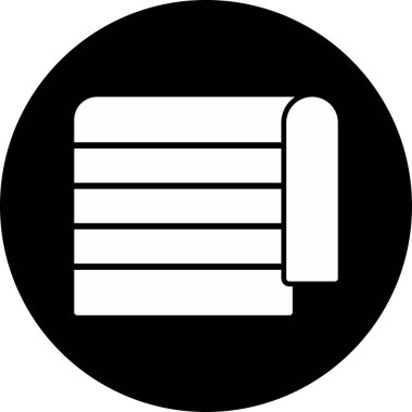 Havlu ikonu vektör çizimi tasarımı