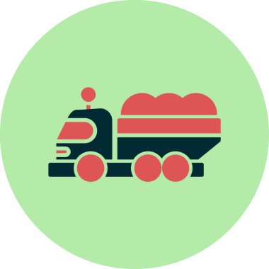 Kamyon. Web simgesi basit illüstrasyon