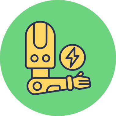 Protez web simgesi vektör illüstrasyonu