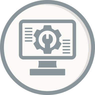 Simge ve vektör illüstrasyonunu kurması kolay