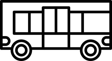  bus web simgesi vektör illüstrasyonu 