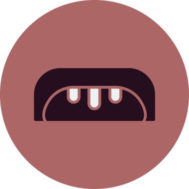 ekmek ikonu vektör illüstrasyonu