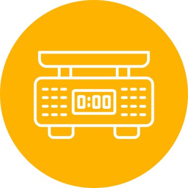 Laboratuvar tartısı. Web simgesi basit illüstrasyon