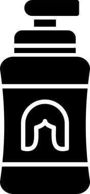 Şampuan simgesinin temel doğrusal görüntüsü