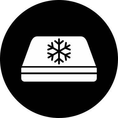 Hava serin. Web simgesi vektör illüstrasyonu