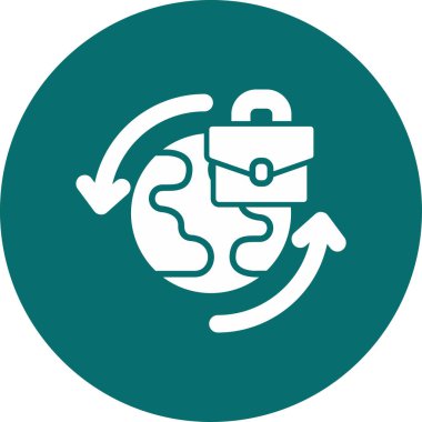 Çalışma ağı simgesi, vektör illüstrasyonu