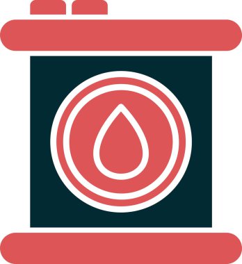 Petrol varil düz kutsal kişilerin resmi, vektör çizim 