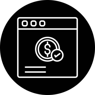 Basit Çevrimiçi Ödeme vektör çizimi