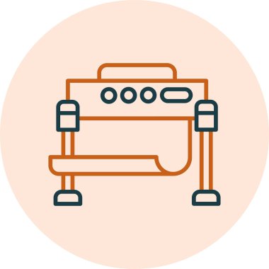 Yazdırıyorum. Web simgesi basit illüstrasyon