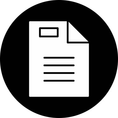 Web arayüzleri için uygun bir vergi belgesinin soyut vektör betimlemesi.