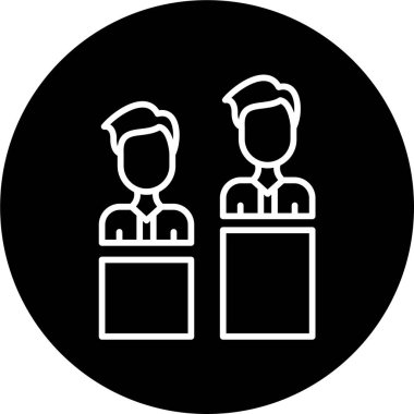 Durum raporu. Web simgesi basit illüstrasyon