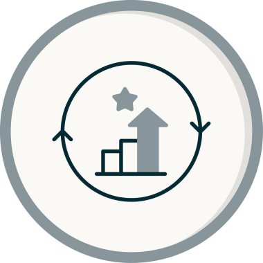 Aralıksız Gelişim Ağ ikonu vektör çizimi