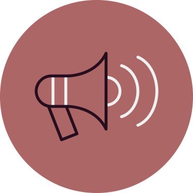 Basit duyuru vektörü düz illüstrasyon