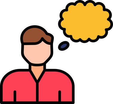 Hayal kurma web simgesi, basit vektör illüstrasyonu