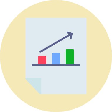 Basit analiz simgesi. vektör illüstrasyonu