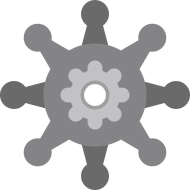 Kalıp ağ simgesi vektör illüstrasyonu