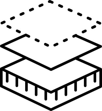 Katman modern simgesinin vektör illüstrasyonu