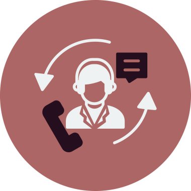 Çağrı merkezi. Basit simge vektörü