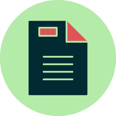 Soyut bir vergi belgesinin Web arayüz vektör çizimi.