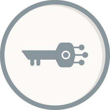 vector illustration of Digital Key icon