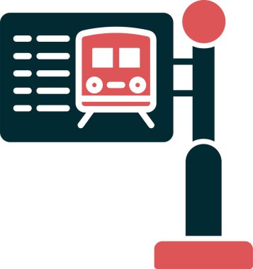 tren zaman çizelgesi vektör çizimi