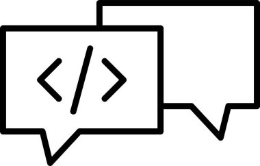 Sohbet mesajı vektör illüstrasyonu