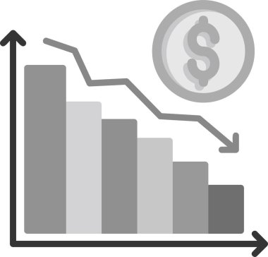 İflas simgesinin web için soyut bir şekilde tasviri.