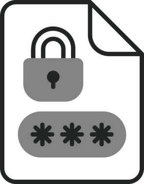 Bir belge simgesinin temiz ve basit vektör illüstrasyonu.