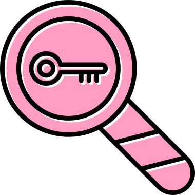 Anahtar kelimeler. Web simgesi basit illüstrasyon