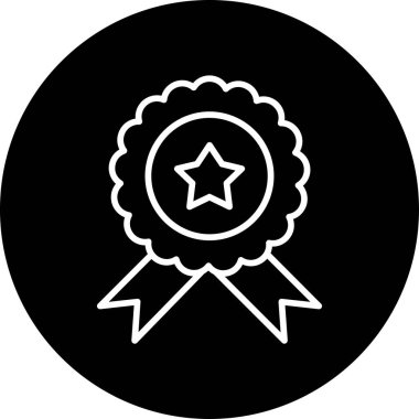 Rozet. Web simgesi basit tasarım