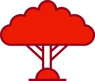 Ağaç. Web simgesi vektör illüstrasyonu 