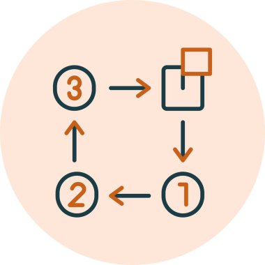 Dağıtım simgesi tasarımının vektör illüstrasyonu