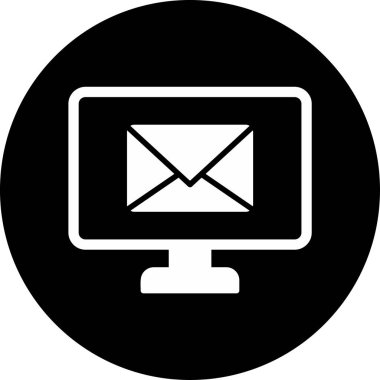 E-posta. Web simgesi basit illüstrasyon 