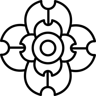 Şampanya çiçeği. Web simgesi basit tasarım