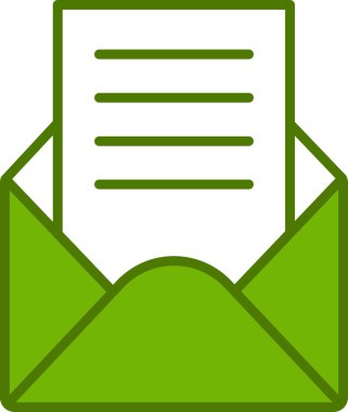 E-posta. Web simgesi basit illüstrasyon 