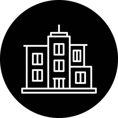 Şehre. Web simgesi basit illüstrasyon