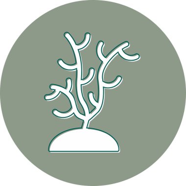 Mercan Ağı simgesi, basit vektör illüstrasyonu 