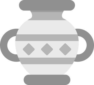 Vazo. Web simgesi basit illüstrasyon