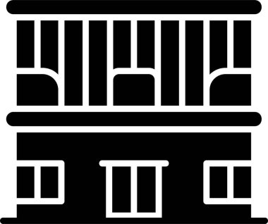 Çubuk İnşa Simgesi, Beyaz Arkaplanda Vektör İllüstrasyonu 