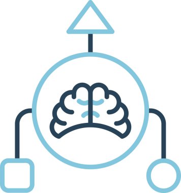 Mantık. Web simgesi basit illüstrasyon