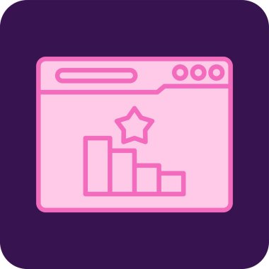 Yarışma. Web simgesi vektör illüstrasyonu