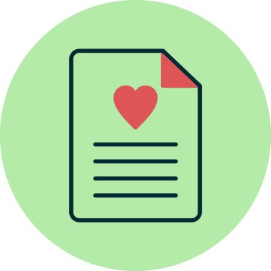 Dilek listesi. Web simgesi basit tasarım