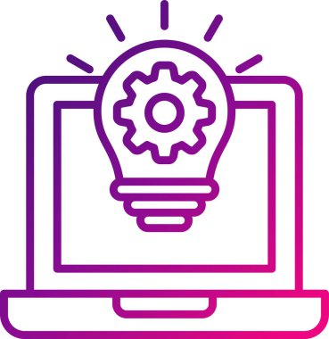 dizüstü bilgisayar simgesi, vektör illüstrasyonu basit tasarım