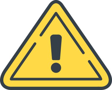 uyarı simgesi vektör illüstrasyonu