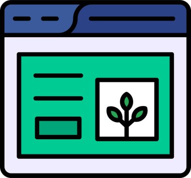 Web sitesi simgesi, vektör illüstrasyonu basit tasarım