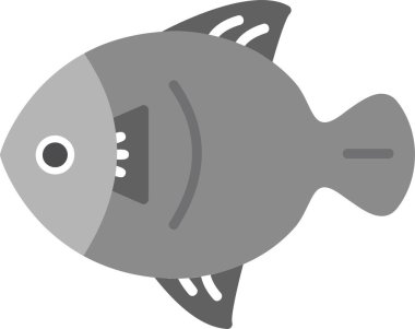 Balık. Web simgesi basit illüstrasyon 